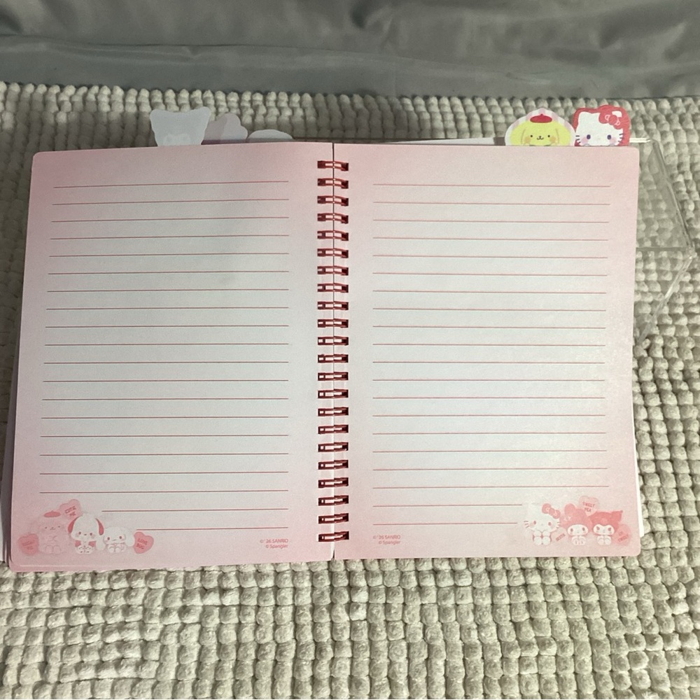 Sanrio Hello Kitty & Friends x Sweethearts 5 Tab 80 Lined Sheet Journal Notebook - Picture 6 of 8